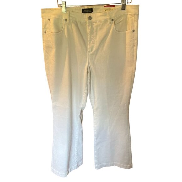Talbots Flawless Five-Pocket Flare Jeans White Size 18 NWT‎ - Picture 1 of 9
